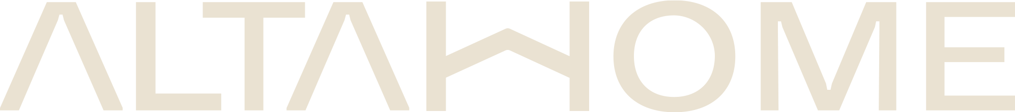 lettere stilizzate beige su sfondo nero.